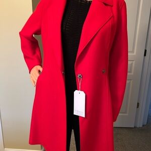 Elegant Red Women's Coat
